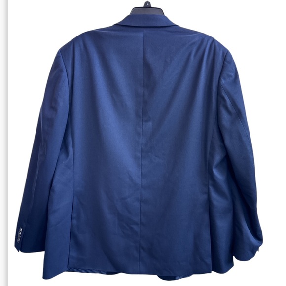 Michael Kors Mens Size 46R Sport Coat Navy Pique Textured Fully Lined 2 Button - Picture 4 of 7